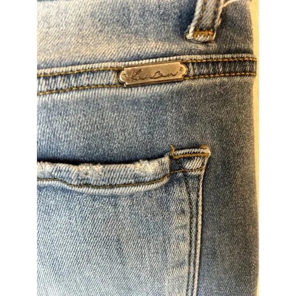 Kancan Signature HighRise Ankle Jeans 28 Blue Distressed Buckle Exclusive - Picture 8 of 9